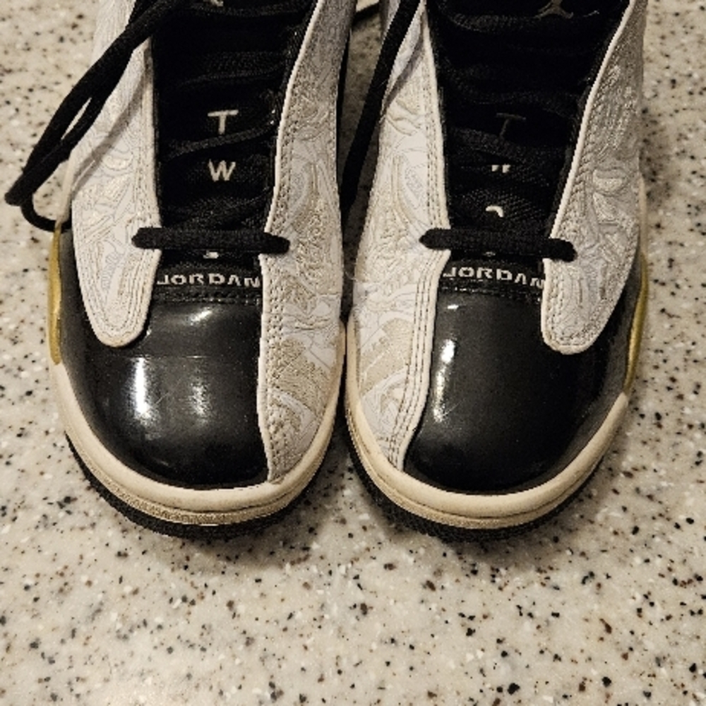 Jordan Black and White Sneakers